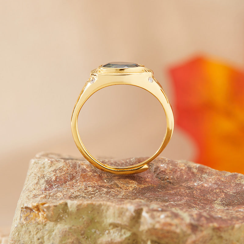 London Blue Topaz Sterling Silver Ring - S925 Natural Gemstone Jewelry for Women